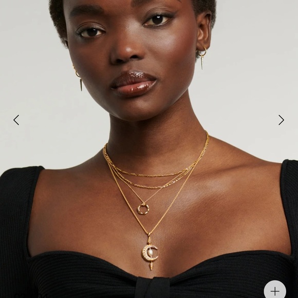 Missoma Harris Reed Necklace Crescent Moon 🌙 - Picture 3 of 4